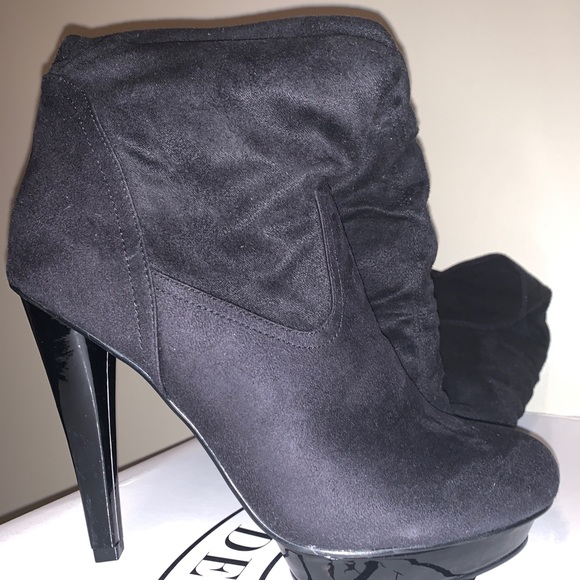 Thigh high faux suede heels - Picture 2 of 5